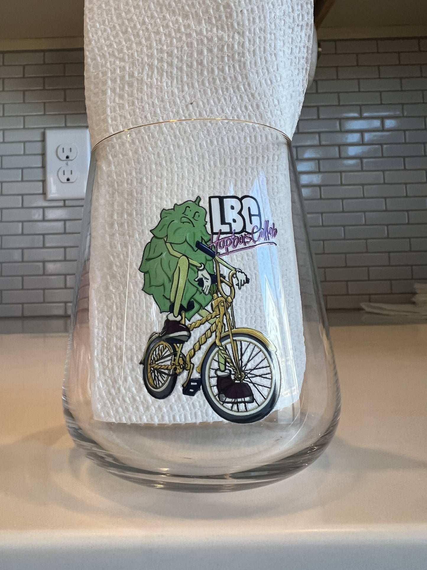 Lyric Brewing Co & Hopbois Collab Custom Glass
